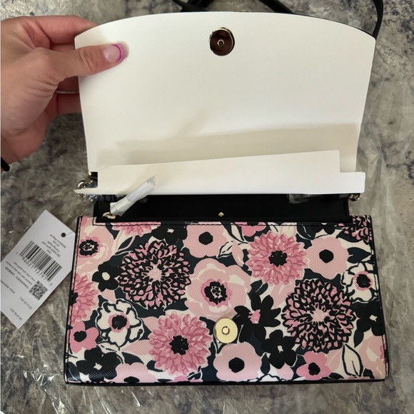 Kate Spade dahlia floral pink multi crossbody - Picture 2 of 4